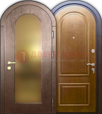 Металлическая арочная дверь ДА-12 в банк в Петрозаводске