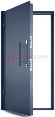 Черная металлическая бронированная дверь ДБ-1 в Петрозаводске