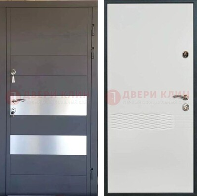Металлическая дверь МДФ темная и светлая ДМ-420 в Петрозаводске