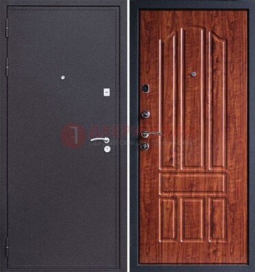 Темная стальная дверь с порошковым напылением ДП-188 в Пензе