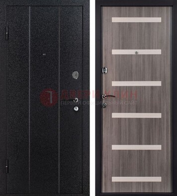 Черная стальная дверь с порошковым окрасом ДП-199 в Петрозаводске