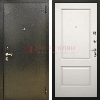 Металлическая темная дверь с порошковым напылением и классической МДФ ДП-298 в Петрозаводске
