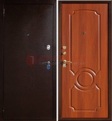 Темная железная дверь с порошковым напылением ДП-46 в Петрозаводске