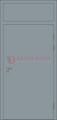 Серая противопожарная дверь ДПП-16 в Мурманске