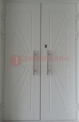 Парадная двухстворчатая дверь с фрезерованным МДФ ДПР-14 в Петрозаводске