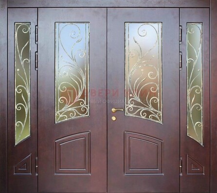 Парадная дверь ДПР-58 с остеклением в Петрозаводске