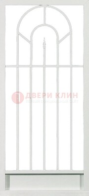 Стальная решетчатая дверь в белом цвете с пикой ДР-11 в Петрозаводске