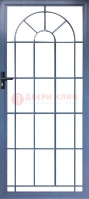 Синяя металлическая решетчатая дверь ДР-28 в Петрозаводске