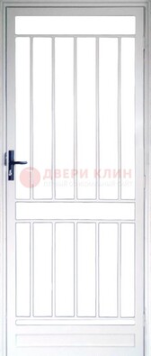 Железная решетчатая дверь белая ДР-32 в Петрозаводске