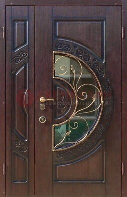Полуторная железная дверь Винорит в классическом стиле ДСК-272 в Петрозаводске