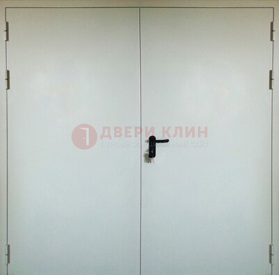 Белая металлическая противопожарная дверь ДТ-8 в Петрозаводске