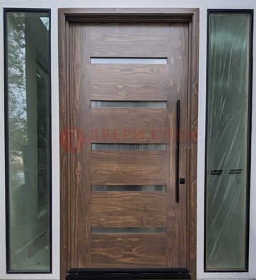 Железная дверь с виноритом и фрамугами ДВТ-189 в Петрозаводске
