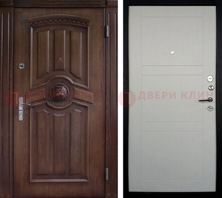 Темная входная дверь с виноритом ДВТ-216 в Петрозаводске