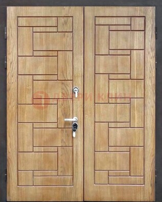 Светло-коричневая стальная дверь с виноритом ДВТ-245 в Петрозаводске