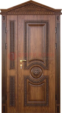 Узорная стальная дверь с виноритом для дома ДВТ-260 в Петрозаводске