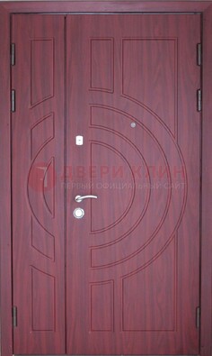 Красная железная дверь с виноритом ДВТ-3 в Петрозаводске